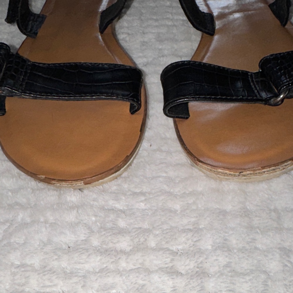 👡 A New Day Black Strap Sandals – Women’s Size 7 - Picture 5 of 8